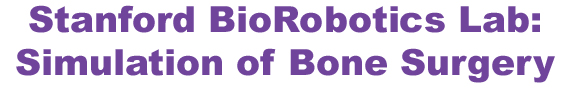 simulation of bone surgery